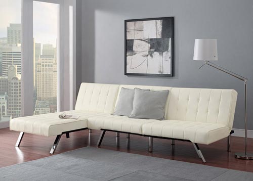 Emily Convertible Futon with Chaise Set