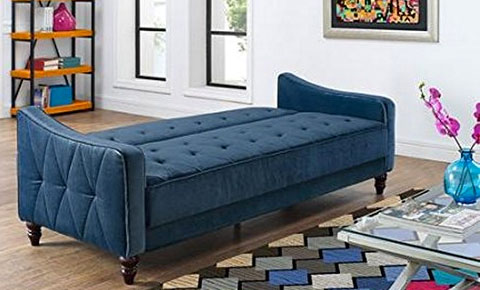 Vintage Futon in Reclined Position