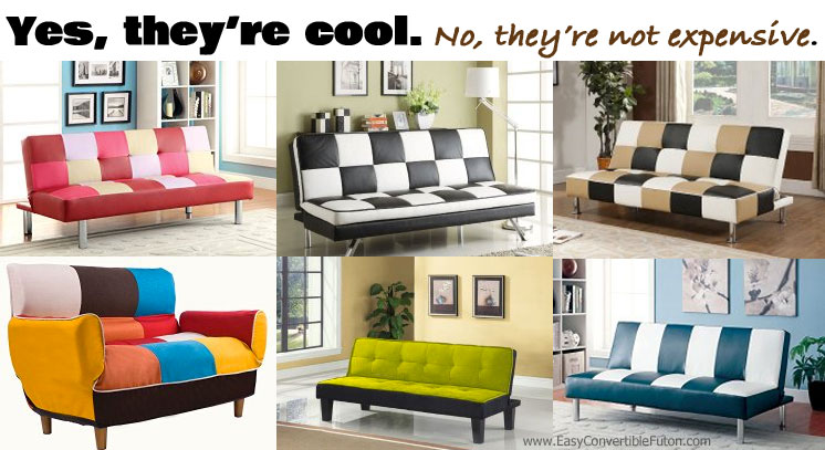 6 Colorful Futons