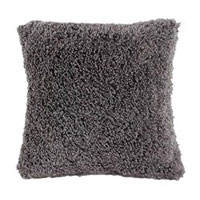 Gray Faux Fur Pillow