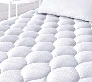 Low-Cost, High Loft Down Alternative Twin Mattress Pad to use on Futons for Overnight Guests