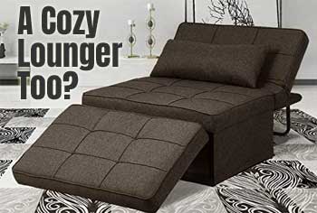 Convertible Chair Lounger - from Ottoman Cushion to a Single Bed